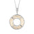 Geo Cage Design Open Circle Pendant with Yellow Gold Plating (P5197)