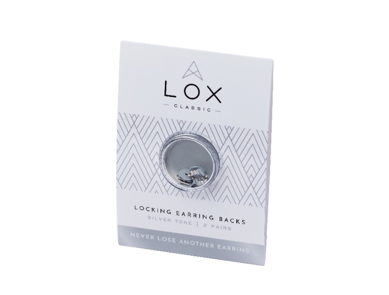 Lox Silver 2 Pair Pack Secure Earrings Backs