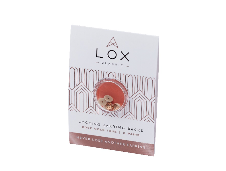 Lox Rose 2 Pair Pack Secure Earrings Backs