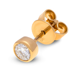 18ct Yellow Gold Round Diamond Studs G777357