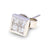 18ct White Gold Square Diamond Studs G777362