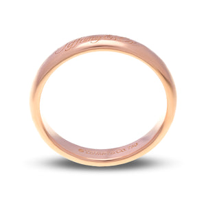 18ct Rose gold Tiffany & Co Notes band ring