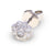 18ct White Gold Diamond Cluster Studs G777368