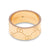18ct Yellow gold Gucci icon wide band ring