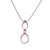 18ct White Gold Moonstone Diamond Necklace