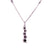 18ct White Gold Black White Diamond Necklace