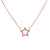 18ct Rose Gold Star Diamond Necklace