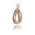 Rose Gold Plated Sterling Silver Teardrop Locket