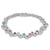 18ct White Gold Diamond Ruby Sapphire Emerald Bracelet