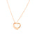 18ct Yellow gold Tiffany Open heart Elsa Peretti necklace.