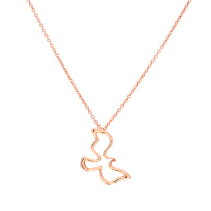 18ct Rose gold Tiffany & Co Palamo Picasso Dove necklace