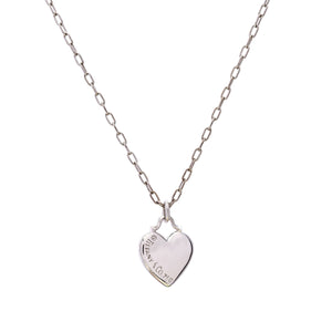 18ct White gold Tiffany & Co Etoile heart necklace